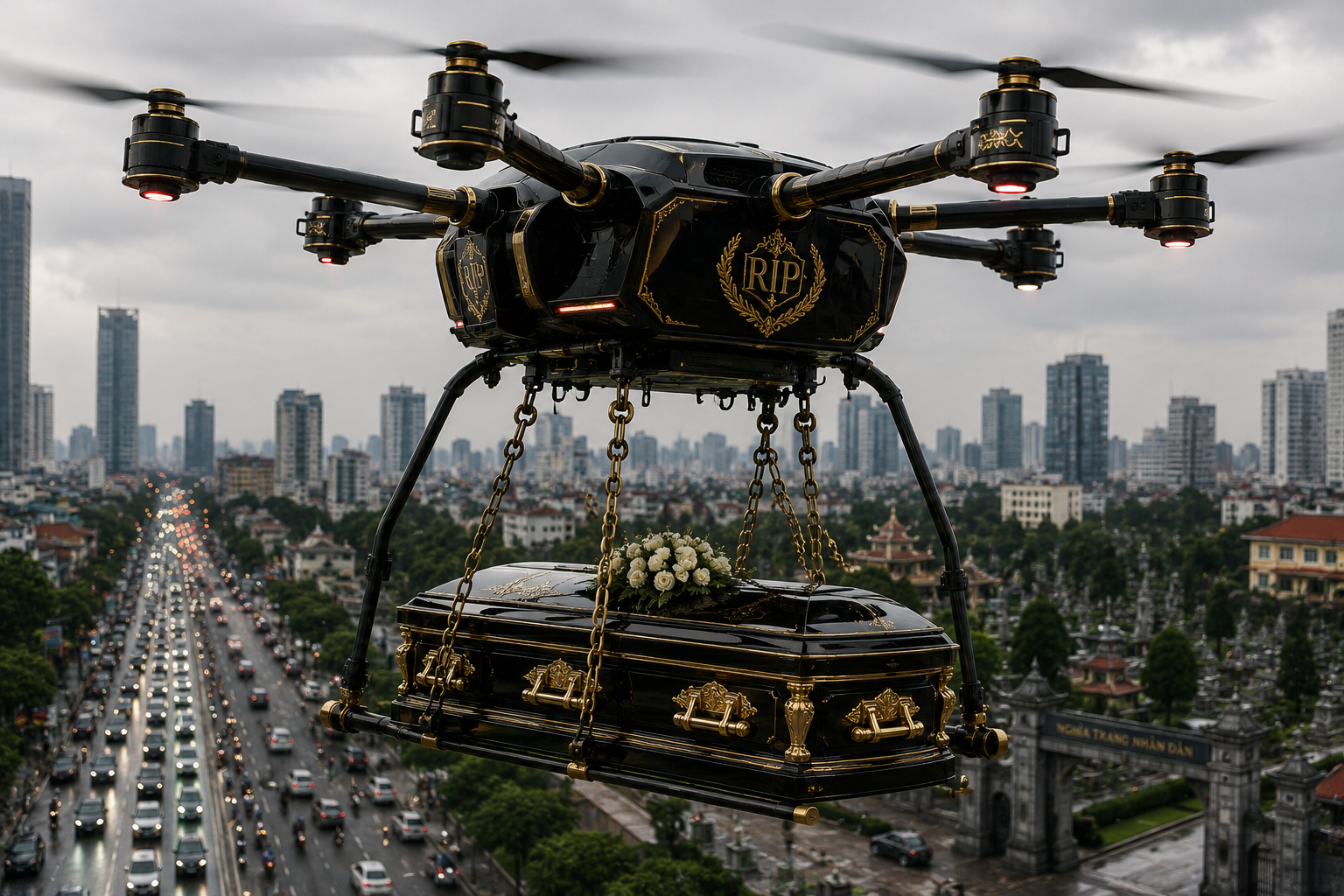 Drone Bay Tiễn Đưa (Air-Hearse)